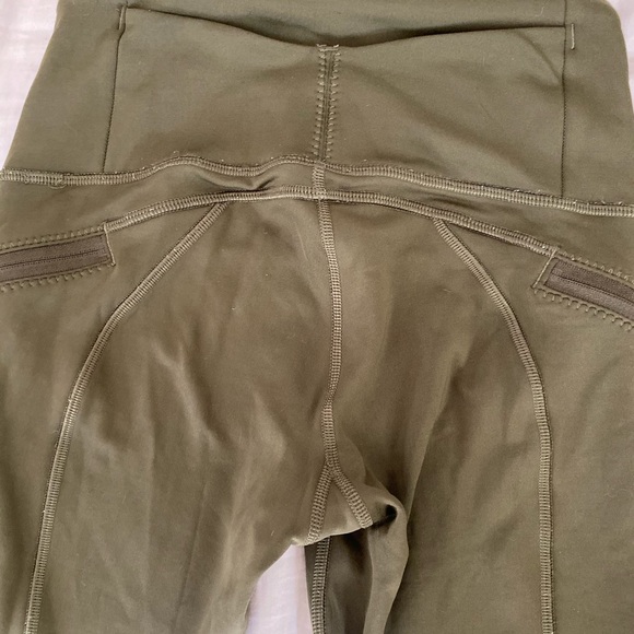 Dark Green Lululemon Leggings (size 4) - Picture 3 of 6